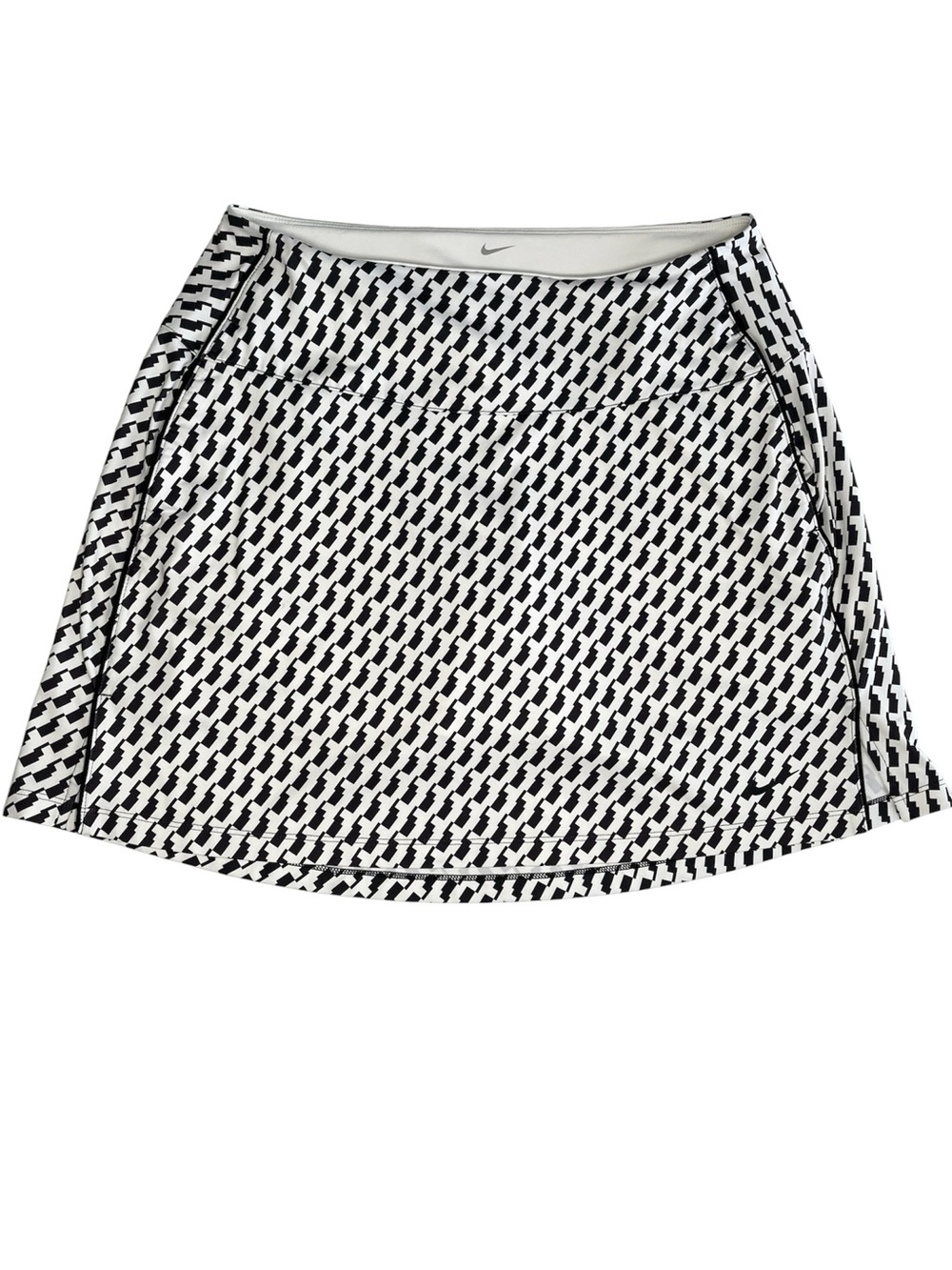 Nike Dri-Fit UV Victory Skort Golf Athletic Size L  Black And White
